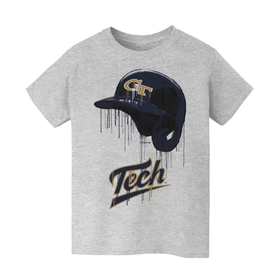  Georgia Tech Yellow Jackets Vive La Fete Youth T-Shirt - Gray